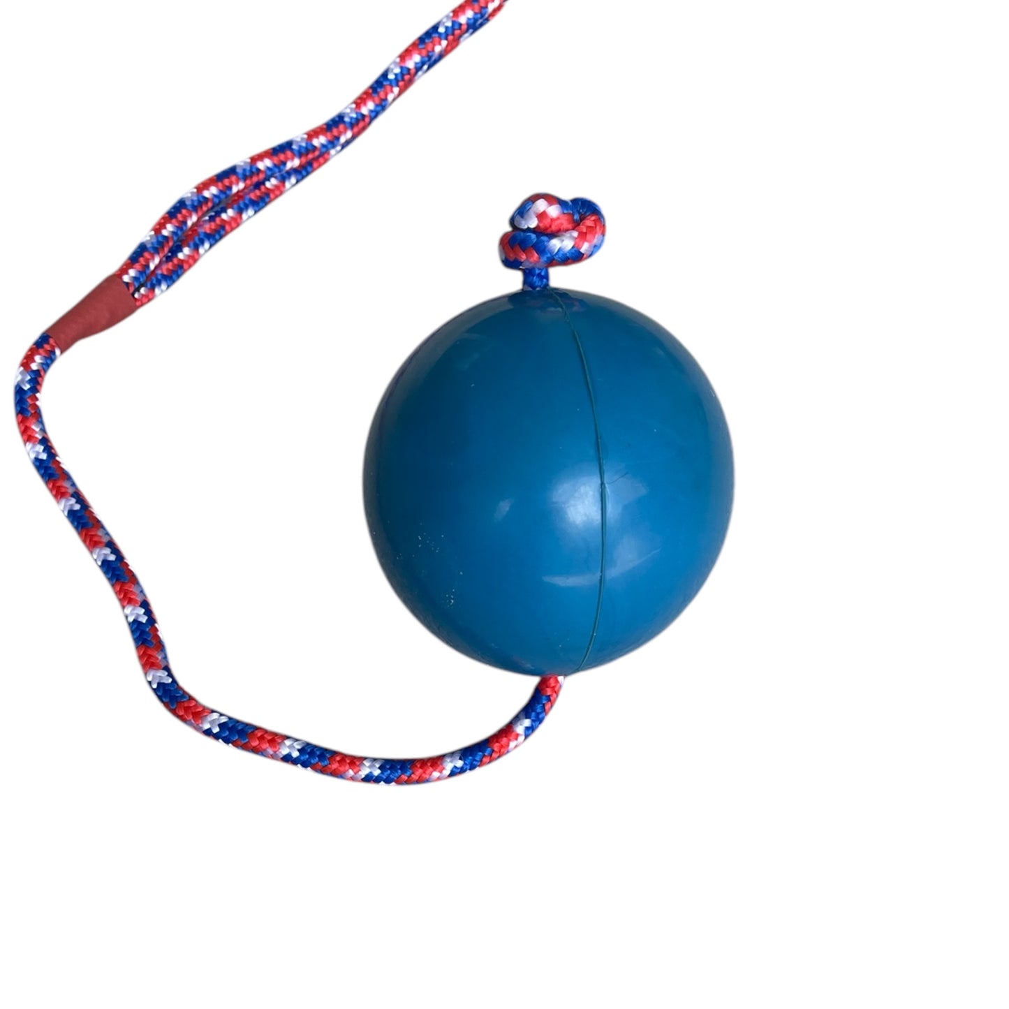 Rubber Ball with Rope Handle