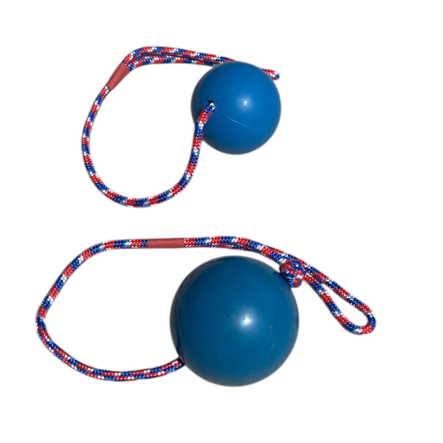 Rubber Ball with Rope Handle