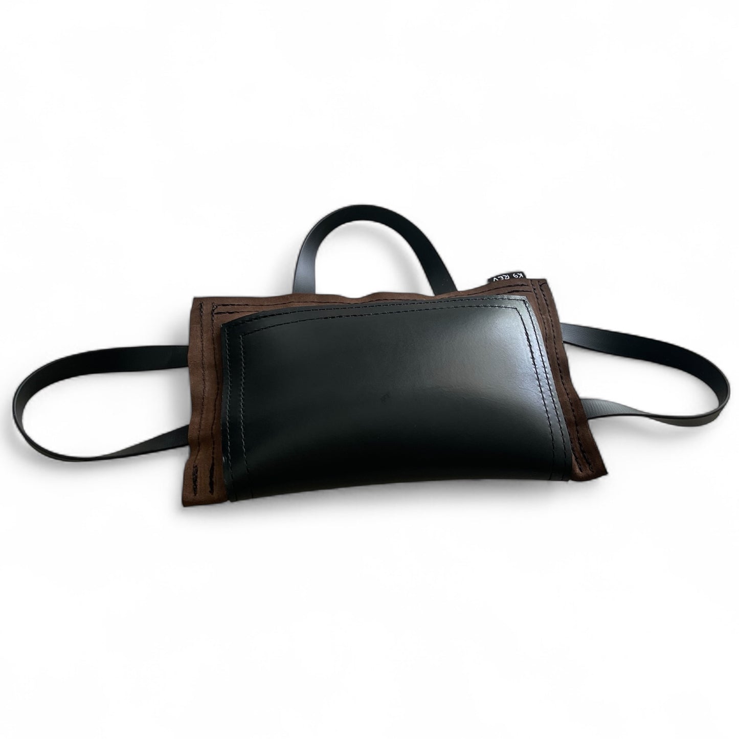 Firm Suede & Leather Bite Pillow – Thin & Durable.