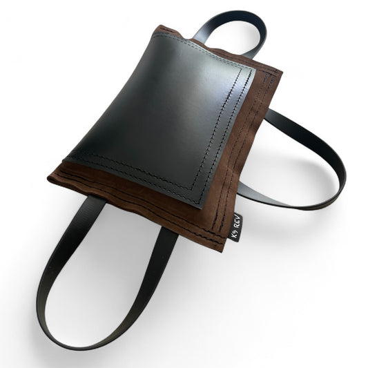 Firm Suede & Leather Bite Pillow – Thin & Durable.