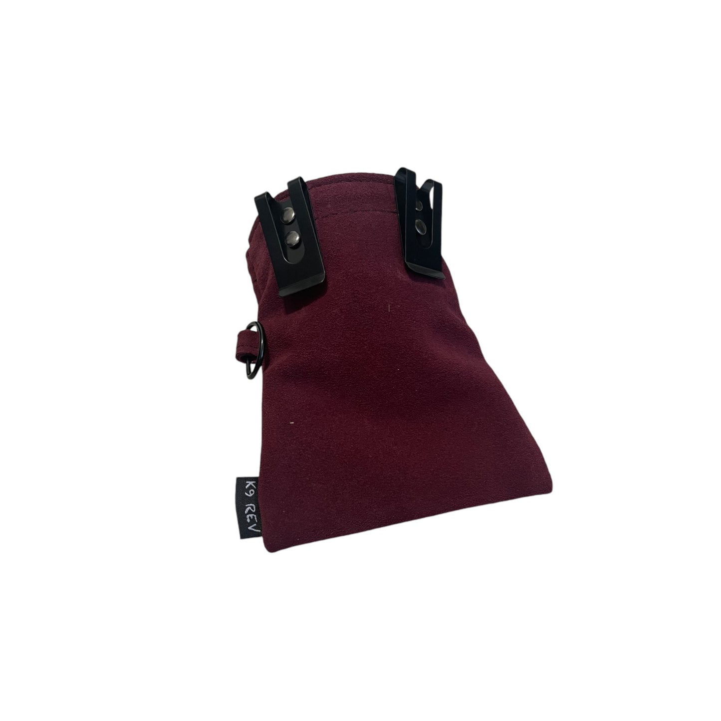 Burgundy Leather Treat Pouch