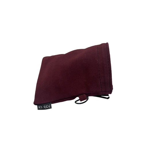 Burgundy Leather Treat Pouch